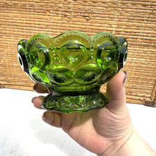 Vintage L.E. Smith Moon & Stars Emerald Green Fairy Lamp - BASE ONLY*SEE PHOTOS picture