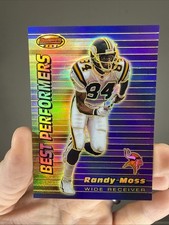 1999 Randy Moss Minnesota Vikings Bowman's Best Performers #92 /400 Refractor SP picture