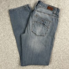 RSQ Seattle Skinny Tapered Jeans Mens 32 x 31 Light Wash Distressed picture