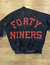 OG VTG SF Forty Niners 49ers Chalk Line Jacket Pristine Cond Size M USA Made picture
