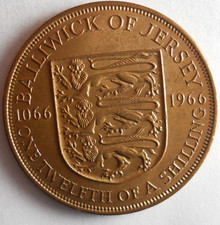 1966 JERSEY 1/12 SHILLING - Excellent Coin -  - Bin #759 picture
