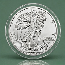 2020 American Silver Eagle Coin .999 Fine Silver $1 Coin Type 1 Heraldic Eagle picture