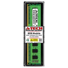 A-Tech 8GB PC3-12800 Desktop DDR3 1600 MHz Non ECC 240-Pin DIMM Memory RAM 1x 8G picture