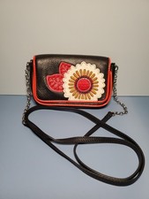 Brighton Gilly Flower Leather Crossbody Bag with Detachable Strap picture