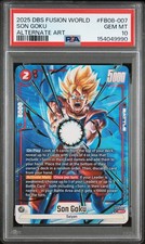 2025 Dragon Ball Super Fusion World Son Goku FB08-007 Alternate Art PSA 10 GEM picture