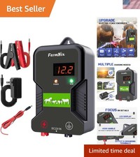 Innovative 12KV Electric Fence Charger: 2 Joules, AC/DC/Solar Power, 15KM Range picture