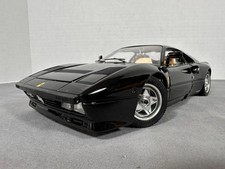 BBurago Ferrari 288 GTO Model Car BLACK Diecast 1:18 Scale - Made in Italy picture