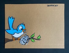 Banksy Original Dismaland  Painting 2015 with  paperwork picture