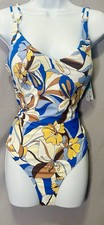 Sunsets One Piece Swimsuit Bali Bungalow L  Lined Brand New With Tags picture