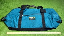 Vintage LL Bean Duffel Bag Aqua XXL Canvas Hidden Backpack Straps convertible picture