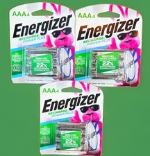 3 Pack Energizer NH15BP4 AAA 3x4 Rechargeable Batteries SEALED 12 Total Battery picture