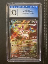 Pokemon TCG Sylveon V Evolving Skies  2021 184/203 CGC 7.5 Blue Label picture