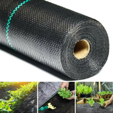 3.2 oz Heavy Duty Weed Barrier Landscape Fabric Garden Block Gardening Cover Mat picture