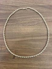 Vintage 14kt Yellow Gold Rope Style Chain - 23