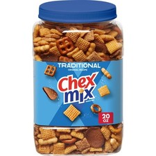 Chex Mix Traditional Snack Mix, Salty Snacks Tub, 20 oz New  picture