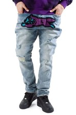 Icecream Men Running Dog Medium Blue Wash Jean 421-1100 (f3) picture
