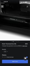 Original OEM Tesla Model Y illuminated door sill picture