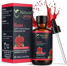 Rose Essential Oil | Premium Grade Essential & Massage Oils 4 Fl Oz (120 mL) picture