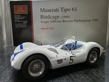 CMC 1960 Maserati Tipo 61 Birdcage Seiger 1000 1:18 Scale Diecast Race Car M047 picture