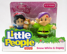 Disney Princess Fisher Price Little People Snow White & Dopey 2015 New in Box picture