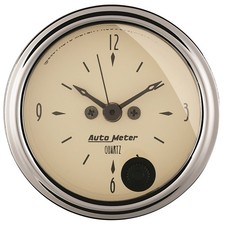 Auto Meter Antique Beige Clock 2-1/16