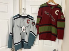 Friday the 13th Jason Voorhees #13 & Krueger #84 Hockey Jerseys Small  BoxLunch picture