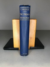 1888 French Revolution Carlyle Single Vol Blue Cloth Bone Binder HC VG- picture