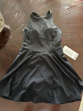 NWT Lululemon Court Crush Dress Black $138 - Size 8 picture