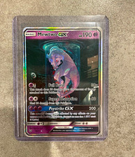 Mewtwo GX Secret Shining 78/73 Shining Legends Holo Shiny Holo Rare 190 HP picture