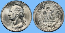 1944 D Washington Quarter ~ BU Uncirculated Mint State ~ 90% Silver 25c US Coin picture