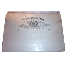 Antique French Silk Gimp Trim Nouveaute de Paris Cream 36 Yd Victorian Doll Lace picture