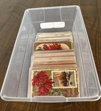 Huge~Lot of~100~Vintage Antique Christmas~Postcards~ 1900's~ in  sleeves~s751 picture