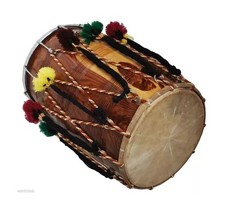 Professional Punjabi Dhol Handcrafted Sheesham wood Drum for Weddings picture