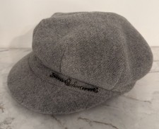Vintage 90’s Burberry Hat Size S Wool Newsboy England LONDON Gray Preppy picture