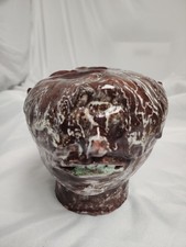 Southern Face Jug Style Head Unusual Signed Unique picture