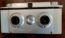 Universal Stere-all Vintage 35mm Stereo Camera, Silver Finish, Classic Stereo picture