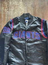 Vintage 80s NFL Starter Pro Line New York Giants Black Jacket Men’s Large Rare picture
