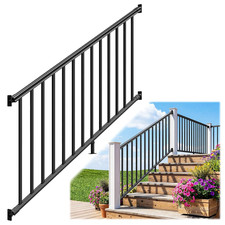 1 Pack 36 in X 6 Ft Modular Aluminum Stair Railing Kit without Post picture
