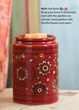 Scentsy Free Spirit Warmer ~ Retired/RARE ~ Bohemian Bandana ~ NEW in Box picture