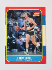 1986 Fleer Basketball #9 Larry Bird HOF Boston Celtics picture