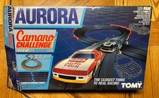 Vintage 1986 Tomy Aurora Camero Challenger Slot Racing Cars And Track READ DSCP picture