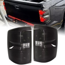 Black Brake Tail Light Assembly For Chevy Silverado 1500 2500 3500 2014-2019 picture