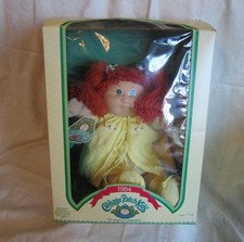 1984 Cabbage Patch Kids Girl Doll Coleco Red Hair Green Eyes One Dimple NRFB picture