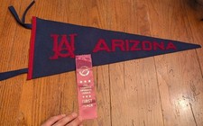 Vintage University of Arizona Wildcats Wool Pennant Block A 40s 50s Chicago picture