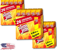 Slim Jim Snack-Sized Smoked Meat Stick Original Flavor 0.28 Oz 46 CT, (3 pack) picture