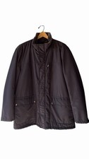 Cole Haan Men's Black Outerwear 3/4 Zip Jacket Faux Fur Lined Pockets Size XXL picture