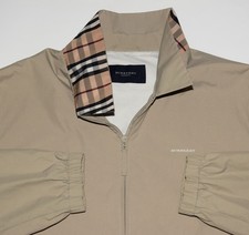VINTAGE BURBERRY L/W HARRINGTON JACKET Sz. L/XL P2P 26