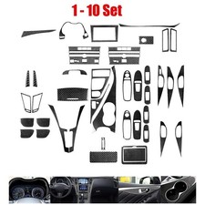 Interior Front 1-10Set Cover Carbon Fiber Overlay Fit Infiniti Q50 Q60 2014-2020 picture