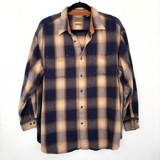St Johns Bay Mens Vintage Brawny Heavy Plaid Flannel Shirt 3XL Utility Gorpcore picture