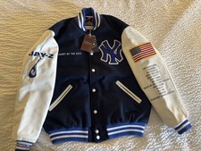 Jay-Z THE BLUEPRINT 25th New York Yankees Mitchell & Ness Jacket Size Small picture
